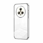 For Honor Magic5 Transparent Plating Fine Hole Phone Case(Silver) - 1