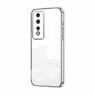 For Honor 80 GT Transparent Plating Fine Hole Phone Case(Silver) - 1