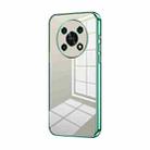 For Honor X30 / X9 5G Transparent Plating Fine Hole Phone Case(Green) - 1
