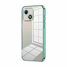 For Honor Play 30 Transparent Plating Fine Hole Phone Case(Green) - 1