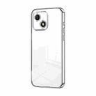 For Honor Play 30 Transparent Plating Fine Hole Phone Case(Silver) - 1