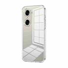 For Honor 60 Transparent Plating Fine Hole Phone Case(Transparent) - 1