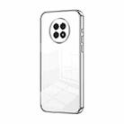 For Honor X20 Transparent Plating Fine Hole Phone Case(Silver) - 1