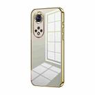 For Honor 50 Pro  / Huawei nova 9 Pro Transparent Plating Fine Hole Phone Case(Gold) - 1