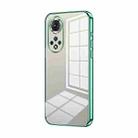 For Honor 50 / Huawei nova 9 Transparent Plating Fine Hole Phone Case(Green) - 1