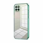 For Honor Play 20 4G Transparent Plating Fine Hole Phone Case(Green) - 1