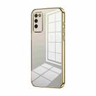 For Honor 30 Youth Transparent Plating Fine Hole Phone Case(Gold) - 1