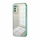 For Honor 30 Youth Transparent Plating Fine Hole Phone Case(Green) - 1