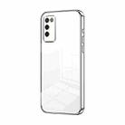 For Honor 30 Youth Transparent Plating Fine Hole Phone Case(Silver) - 1