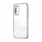 For Honor X10 Transparent Plating Fine Hole Phone Case(Silver) - 1