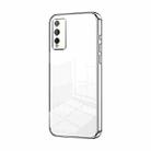 For Honor Play 4T Pro Transparent Plating Fine Hole Phone Case(Silver) - 1