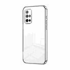 For Honor 30S Transparent Plating Fine Hole Phone Case(Silver) - 1