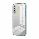 For Honor 9X Pro / Huawei Y9s Transparent Plating Fine Hole Phone Case(Green) - 1