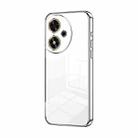 For Honor Play 50 Transparent Plating Fine Hole Phone Case(Silver) - 1