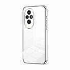 For Honor 200 Transparent Plating Fine Hole Phone Case(Silver) - 1