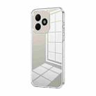 For Honor X60i Transparent Plating Fine Hole Phone Case(Transparent) - 1