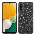 For Samsung Galaxy A25 5G Glitter Powder TPU Phone Case(Black) - 1