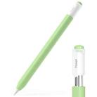 For Apple Pencil (USB-C) Transparent Jelly Stylus Protective Cover(Matcha Green) - 1