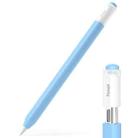 For Apple Pencil (USB-C) Transparent Jelly Stylus Protective Cover(Sky Blue) - 1
