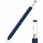 For Apple Pencil (USB-C) Transparent Jelly Stylus Protective Cover(Midnight Blue) - 1