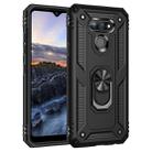 For LG Harmony 4 Shockproof TPU + PC Protective Case with 360 Degree Rotating Holder(Black) - 1