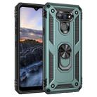 For LG Harmony 4 Shockproof TPU + PC Protective Case with 360 Degree Rotating Holder(Green) - 1