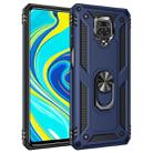 For Xiaomi Redmi Note 9 Pro Shockproof TPU + PC Protective Case with 360 Degree Rotating Holder(Blue) - 1