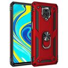 For Xiaomi Redmi Note 9 Pro Shockproof TPU + PC Protective Case with 360 Degree Rotating Holder(Red) - 1