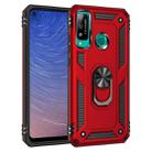 For Huawei Y7p / P40 Lite E Shockproof TPU + PC Protective Case with 360 Degree Rotating Holder(Red) - 1