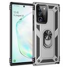 For Samsung Galaxy Note20 Shockproof TPU + PC Protective Case with 360 Degree Rotating Holder(Silver) - 1