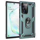 For Samsung Galaxy Note20 Shockproof TPU + PC Protective Case with 360 Degree Rotating Holder(Green) - 1