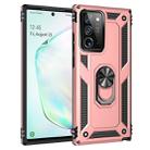 For Samsung Galaxy Note20 Shockproof TPU + PC Protective Case with 360 Degree Rotating Holder(Rose Gold) - 1