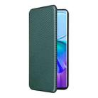 For vivo V29 Lite Carbon Fiber Texture Flip Leather Phone Case(Green) - 2