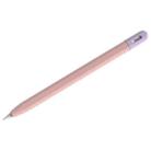 For Apple Pencil (USB-C) Stylus Pen Protective Cover with Nib Cover(Pink+Purple) - 1