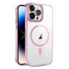 For iPhone 14 Pro 2.5mm MagSafe Acrylic Hybrid TPU Phone Case(Pink) - 1