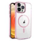 For iPhone 12 / 12 Pro 2.5mm MagSafe Acrylic Hybrid TPU Phone Case(Pink) - 1