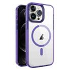 For iPhone 12 Pro Max 2.5mm MagSafe Acrylic Hybrid TPU Phone Case(Deep Purple) - 1