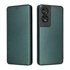 For TCL 40 NXTpaper 4G Carbon Fiber Texture Flip Leather Phone Case(Green) - 2