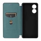 For TCL 40 NXTpaper 4G Carbon Fiber Texture Flip Leather Phone Case(Green) - 3