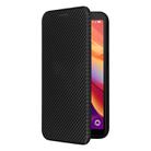 For TCL 501 Carbon Fiber Texture Flip Leather Phone Case(Black) - 2