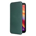 For TCL 501 Carbon Fiber Texture Flip Leather Phone Case(Green) - 2