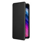 For TCL 505 Carbon Fiber Texture Flip Leather Phone Case(Black) - 2