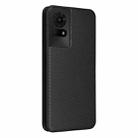 For TCL 50 LE 5G Carbon Fiber Texture Flip Leather Phone Case(Black) - 3