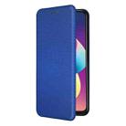 For TCL 50 LE 5G Carbon Fiber Texture Flip Leather Phone Case(Blue) - 2