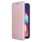 For TCL 50 LE 5G Carbon Fiber Texture Flip Leather Phone Case(Pink) - 2