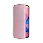 For TCL 60R 5G / 60 5G Carbon Fiber Texture Flip Leather Phone Case(Pink) - 2