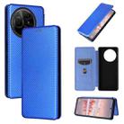 For TCL 60 NXTpaper Carbon Fiber Texture Flip Leather Phone Case(Blue) - 1