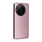 For TCL 60 NXTpaper Carbon Fiber Texture Flip Leather Phone Case(Pink) - 3
