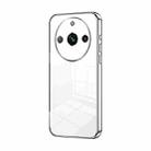 For Realme 11 Pro / 11 Pro+ Transparent Plating Fine Hole Phone Case(Silver) - 1