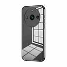 For Realme 11 Pro / 11 Pro+ Transparent Plating Fine Hole Phone Case(Black) - 1